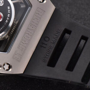RM052 Skull Titanium Real Tourbillon 50mmx42mm JBF Skeleton Dial on Black Rubber Strap - Image 16