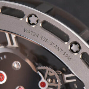 RM052 Skull Titanium Real Tourbillon 50mmx42mm JBF Skeleton Dial on Black Rubber Strap - Image 19