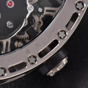 RM052 Skull Titanium Real Tourbillon 50mmx42mm JBF Skeleton Dial on Black Rubber Strap - Image 20