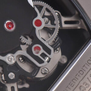 RM052 Skull Titanium Real Tourbillon 50mmx42mm JBF Skeleton Dial on Black Rubber Strap - Image 22