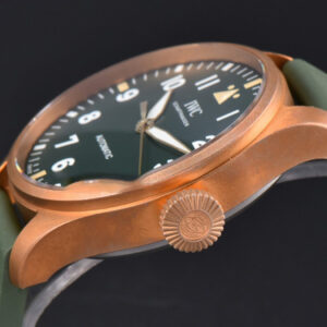 Big Pilot IW329702 Bronze M+F 43.8MM Green Dial Green Rubber Strap SEIKO 8N-24 - Image 19