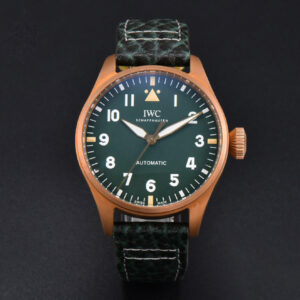 Big Pilot IW329702 Bronze M+F 43.8MM Green Dial Green Leather Strap SEIKO 8N-24 - Image 12