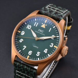 Big Pilot IW329702 Bronze M+F 43.8MM Green Dial Green Leather Strap SEIKO 8N-24 - Image 13