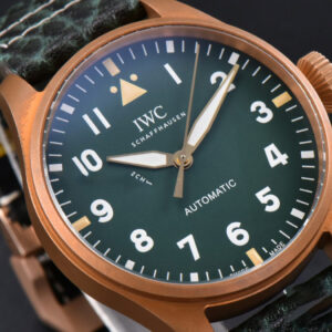 Big Pilot IW329702 Bronze M+F 43.8MM Green Dial Green Leather Strap SEIKO 8N-24 - Image 20