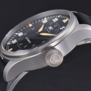 Big Pilot IW329701 Titanium M+F 43.8MM Black Dial Black Rubber Strap SEIKO 8N-24 - Image 17