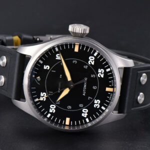 Big Pilot IW329701 Titanium M+F 43.8MM Black Dial Black Rubber Strap SEIKO 8N-24 - Image 19