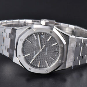 Royal Oak 15450 APSF 37MM Gray Textured Dial SS Bracelet A3120 - Image 32