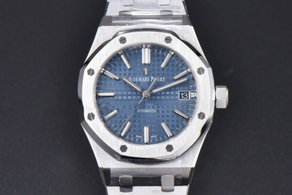 Royal Oak 15450 APSF 37MM Blue Textured Dial SS Bracelet A3120