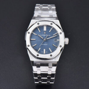 Royal Oak 15450 APSF 37MM Blue Textured Dial SS Bracelet A3120 - Image 22