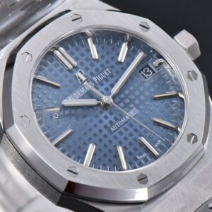 Royal Oak 15450 APSF 37MM Blue Textured Dial SS Bracelet A3120 - Image 32