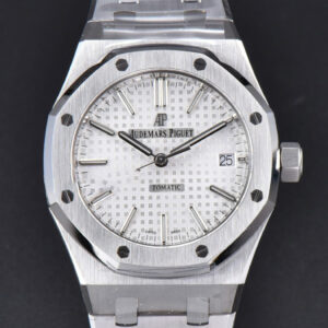 Royal Oak 37mm 15450 SS APSF White Textured Dial on SS Bracelet A3120