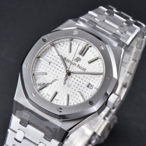 Royal Oak 37mm 15450 SS APSF White Textured Dial on SS Bracelet A3120 - Image 49