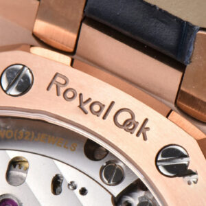 Royal Oak 15510 “50th Anniversary” APSF 41MM RG Blue Dial Leather Strap SA4302 Super Clone - Image 15