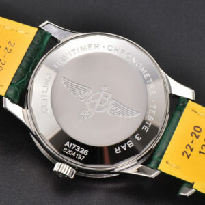 Navitimer 41mm TF Green Dial Green Leather Strap 2824 - Image 8