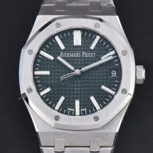 Royal Oak 15510 “50th Anniversary” APSF 41MM SS Green Dial SS Bracelet SA4302 Super Clone - Image 2