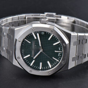 Royal Oak 15510 “50th Anniversary” APSF 41MM SS Green Dial SS Bracelet SA4302 Super Clone - Image 30