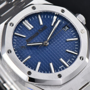 Royal Oak 15510 “50th Anniversary” APSF 41MM SS Blue Dial SS Bracelet SA4302 Super Clone - Image 32