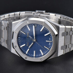 Royal Oak 15510 “50th Anniversary” APSF 41MM SS Blue Dial SS Bracelet SA4302 Super Clone - Image 33