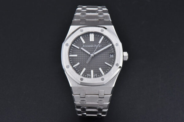 Royal Oak 15510 “50th Anniversary” APSF 41MM SS Gray Dial SS Bracelet SA4302 Super Clone