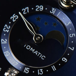 Longines Master Moonphase 40MM GF Blue Dial Diamond Marker SS Bracelet A899 - Image 4