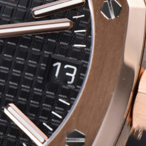 Royal Oak 15510 “50th Anniversary” APSF 41MM RG Black Dial Leather Strap SA4302 Super Clone - Image 29