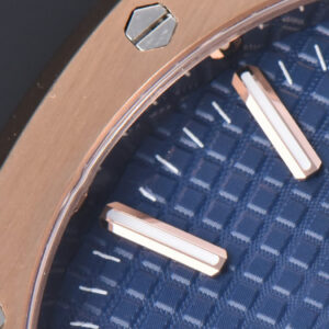 Royal Oak 15510 “50th Anniversary” APSF 41MM RG Blue Dial Leather Strap SA4302 Super Clone - Image 28