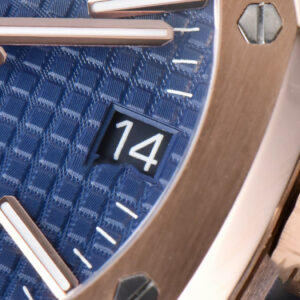 Royal Oak 15510 “50th Anniversary” APSF 41MM RG Blue Dial Leather Strap SA4302 Super Clone - Image 30