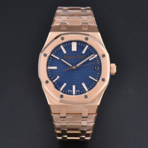 Royal Oak 15510 “50th Anniversary” APSF 41MM RG Blue Dial RG Bracelet SA4302 Super Clone - Image 23