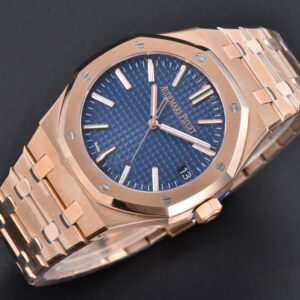 Royal Oak 15510 “50th Anniversary” APSF 41MM RG Blue Dial RG Bracelet SA4302 Super Clone - Image 24