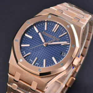 Royal Oak 15510 “50th Anniversary” APSF 41MM RG Blue Dial RG Bracelet SA4302 Super Clone - Image 25