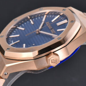 Royal Oak 15510 “50th Anniversary” APSF 41MM RG Blue Dial RG Bracelet SA4302 Super Clone - Image 31