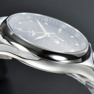Longines Master Moonphase 40MM GF Black Dial Diamond Marker SS Bracelet A899 - Image 16