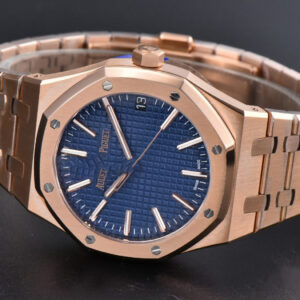 Royal Oak 15510 “50th Anniversary” APSF 41MM RG Blue Dial RG Bracelet SA4302 Super Clone - Image 33