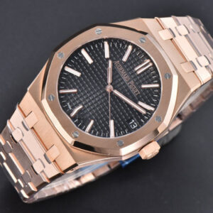 Royal Oak 15510 “50th Anniversary” APSF 41MM RG Black Dial RG Bracelet SA4302 Super Clone - Image 27