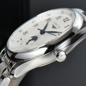 Longines Master Moonphase 40MM GF White Dial SS Bracelet A899 - Image 15