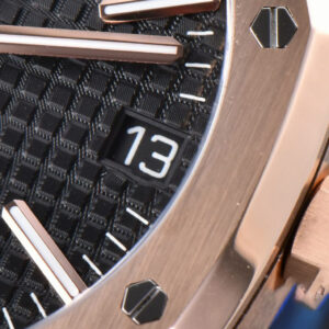 Royal Oak 15510 “50th Anniversary” APSF 41MM RG Black Dial RG Bracelet SA4302 Super Clone - Image 30