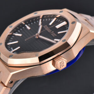 Royal Oak 15510 “50th Anniversary” APSF 41MM RG Black Dial RG Bracelet SA4302 Super Clone - Image 34