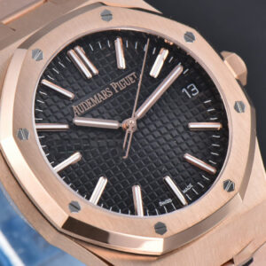 Royal Oak 15510 “50th Anniversary” APSF 41MM RG Black Dial RG Bracelet SA4302 Super Clone - Image 35