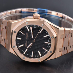Royal Oak 15510 “50th Anniversary” APSF 41MM RG Black Dial RG Bracelet SA4302 Super Clone - Image 36