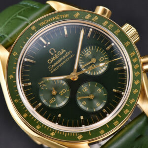Speedmaster Moonwatch 42.5mm V6SF YG/Green Dial Green Rubber Strap Manual Chrono - Image 32