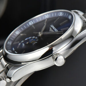 Longines Master Moonphase 40MM GF Blue Dial Stick Marker SS Bracelet A899 - Image 14