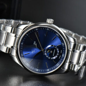Longines Master Moonphase 40MM GF Blue Dial Stick Marker SS Bracelet A899 - Image 17