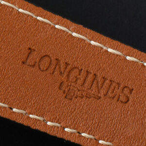 Longines Master Moonphase 40MM GF Black Dial Diamond Marker Black Leather Strap A899 - Image 8