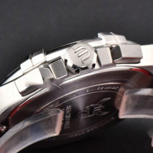 Aikno Chrono 44mm OF Red/Blue Dial Red Rubber Strap Swiss Quartz - Image 15