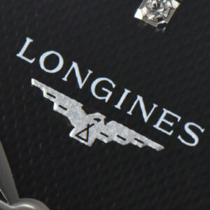 Longines Master Moonphase 40MM GF Black Dial Diamond Marker Black Leather Strap A899 - Image 14
