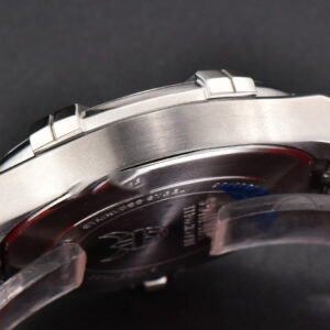 Aikno Chrono 44mm OF Red/Blue Dial Red Rubber Strap Swiss Quartz - Image 16