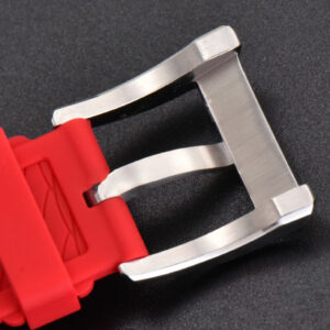 Aikno Chrono 44mm OF Red/Blue Dial Red Rubber Strap Swiss Quartz - Image 18