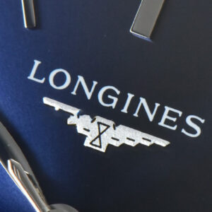 Longines Master Moonphase 40MM GF Blue Dial Stick Marker Blue Leather Strap A899 - Image 5