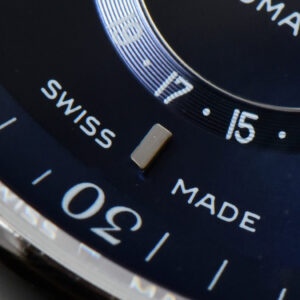 Longines Master Moonphase 40MM GF Blue Dial Stick Marker Blue Leather Strap A899 - Image 7