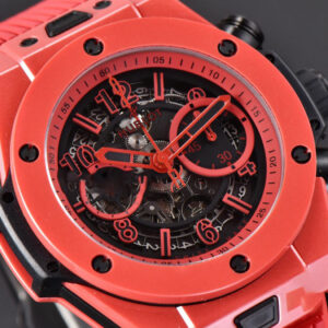 Big Bang Unico Red Magic 44mm ZF Ceramic Skeleton Dial Red Rubber Strap A1280 - Image 29